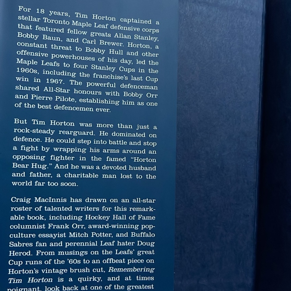 Remembering Tim Horton book - Picture 3 of 3